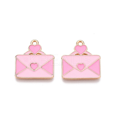 Valentine's Day Theme Alloy Enamel Pendants ENAM-T020-50J-02-1