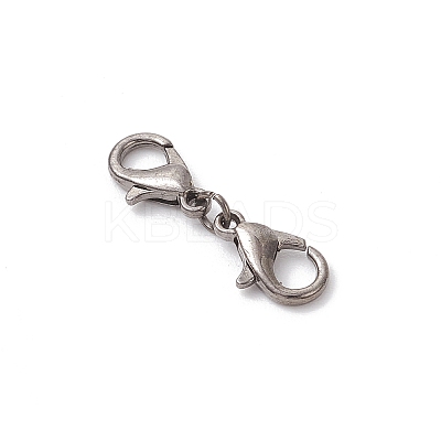 Zinc Alloy Lobster Claw Clasps PALLOY-JF04249-03-1