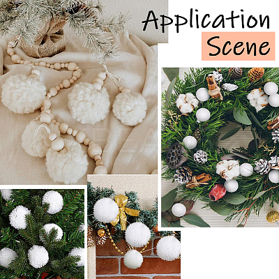24Pcs Wool Soft Pompom Ball DIY-SC0031-31C-03-1