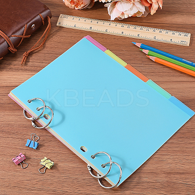 Paper Discbound Notebook Index Divider Sheets AJEW-WH20011-03A-1