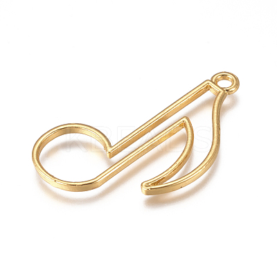 Zinc Alloy Open Back Bezel Pendants PALLOY-G274-02G-1