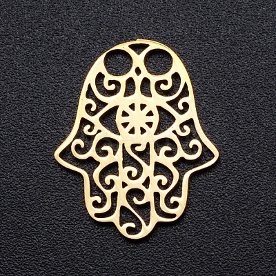 201 Stainless Steel Filigree Joiners Links STAS-S105-JN879-2-1
