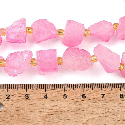 Raw Rough Natural Quartz Crystal Beads Strands G-Z131-J01-11-1