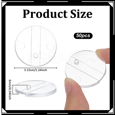 Acrylic Action Figure Display Pedestals ODIS-WH0038-233B-1