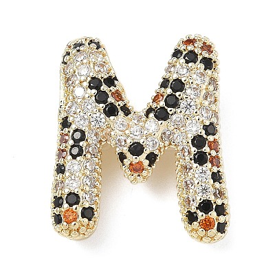 Brass Micro Pave Cubic Zirconia Pendants KK-Z108-02G-M-1