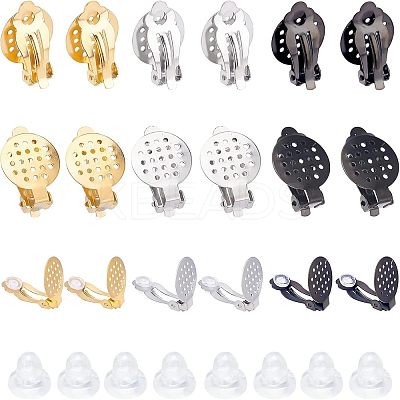 304 Stainless Steel Clip-on Earring Findings STAS-UN0002-07-1