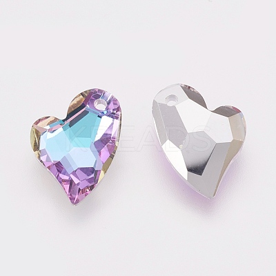 K9 Glass Rhinestone Pendants GLAA-F083-01A-02-1