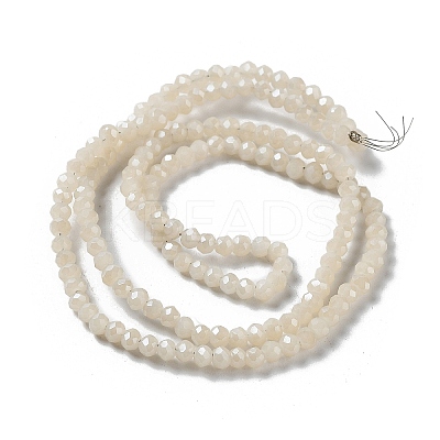 Electroplate Imitation Jade Glass Bead Strands EGLA-J047-3x2mm-F03-1