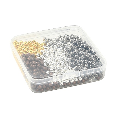 1000Pcs 5 Colors CCB Plastic Beads CCB-YW0001-10-1