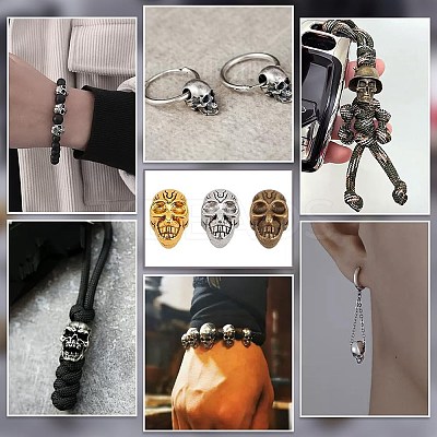 60Pcs 3 Colors Alloy European Beads FIND-PH0021-84-1