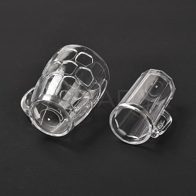 6Pcs Transparent Plastic Food Play Cup Set AJEW-K030-06-1