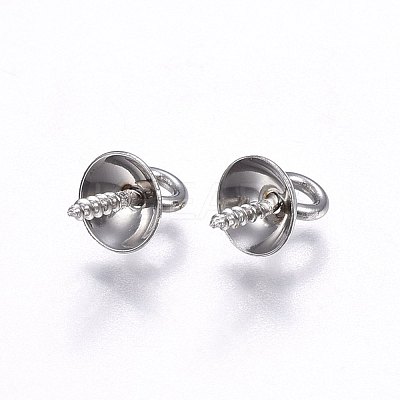 Tarnish Resistant 201 Stainless Steel Peg Bails STAS-I095-30P-B-1