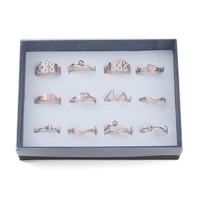 Crystal Rhinestone Finger Ring RJEW-MSMC002-17RG-1