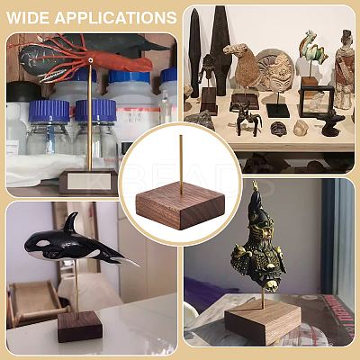1Pc Wood Action Figure Display Pedestals ODIS-FG0002-19B-1