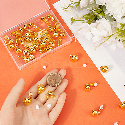 40Pcs Brass Clip-on Earring Findings KK-SP0001-14G-1