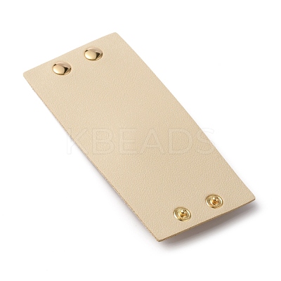 PU Leather Foldable Ponytail Holder Hair Cuff OHAR-WH0021-28B-1