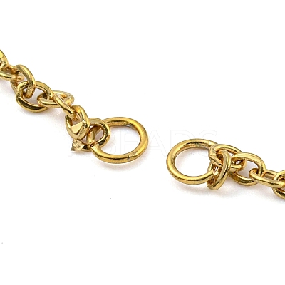 304 Stainless Steel Cable Chains Bracelet Making AJEW-P119-01G-1