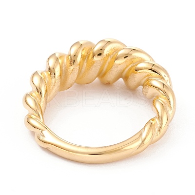 Ion Plating(IP) Unisex 304 Stainless Steel Finger Rings RJEW-Z008-08B-G-1