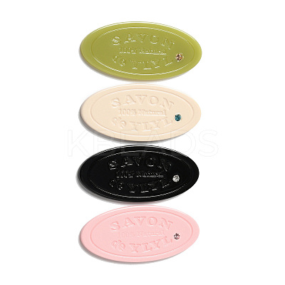 Cellulose Acetate(Resin) Cabochons with Crystal Rhinestone FIND-D029-08-1