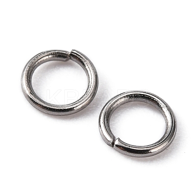 Tarnish Resistant 304 Stainless Steel Open Jump Rings X-STAS-Q186-02-4x0.6mm-1