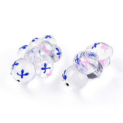 Transparent Acrylic Beads ACRC-T012-01-B01-1
