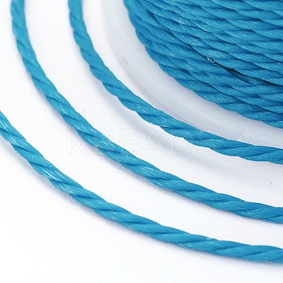 Round Waxed Polyester Cord X-YC-G006-01-1.0mm-14-1
