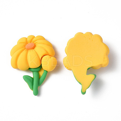 Opaque Resin Cabochons CRES-P023-04D-1