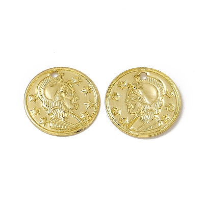 Rack Plating Brass Charms KK-C007-04G-1
