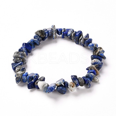Chip Natural Gemstone Beaded Stretch Bracelets Sets BJEW-JB05700-1