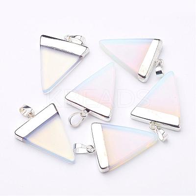 Triangle Shaped Opalite Pendants G-F0135-01P-1