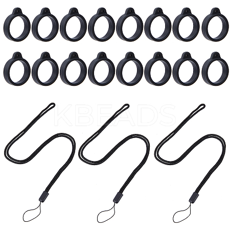 Portable Electronic Cigarette Anti-Lost Necklace Lanyard AJEW-WH0304-75B-1
