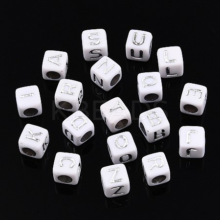 Plating Acrylic Beads SACR-S297-08-1