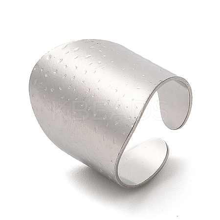 Non-Tarnish 304 Stainless Steel Open Cuff Ring LS-RJEW-Z015-04P-1