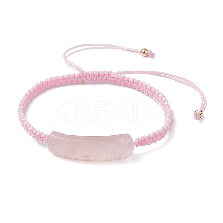 Adjustable Tube Natural Gemstone Braided Bracelets for Women BJEW-JB11006-05-1