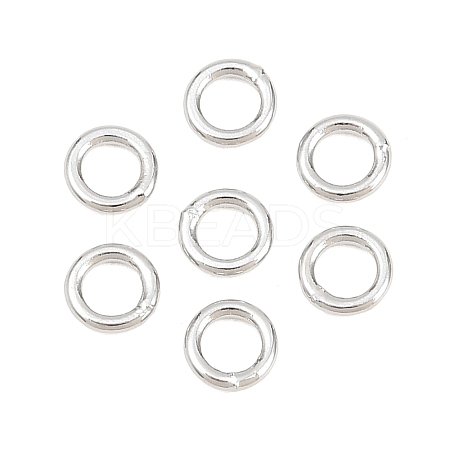 Brass Closed Jump Rings KK-D257-01P-06-1