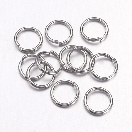 Tarnish Resistant 304 Stainless Steel Open Jump Rings STAS-E066-07-5.5mm-1