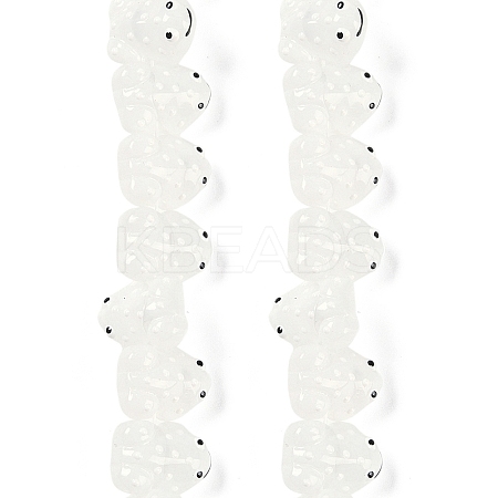 Transparent Glass Enamel Beads Strands GLAA-B021-05A-1