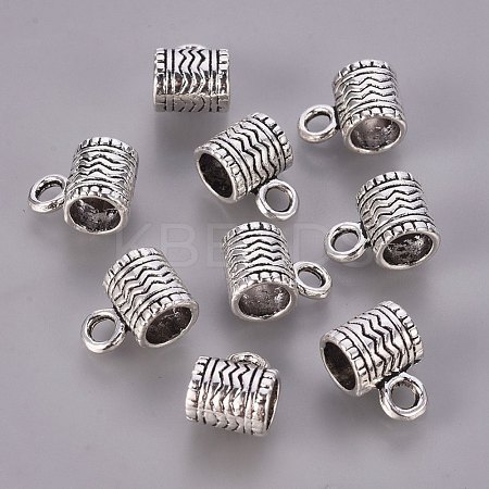 Tibetan Style Alloy Tube Bails K08U0042-1