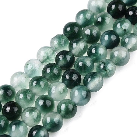 Dyed Natural White Jade Beads Strands G-T140-4mm-A07-1