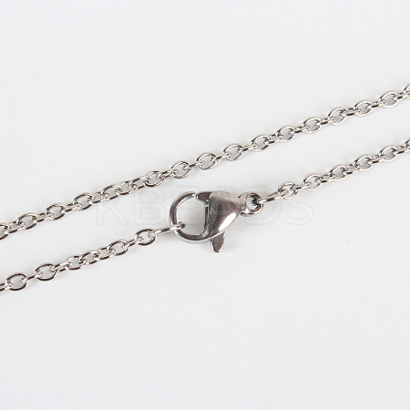 Non-Tarnish 304 Stainless Steel Cable Chain for Necklace Making LS-STAS-E052-61P-75cm-1