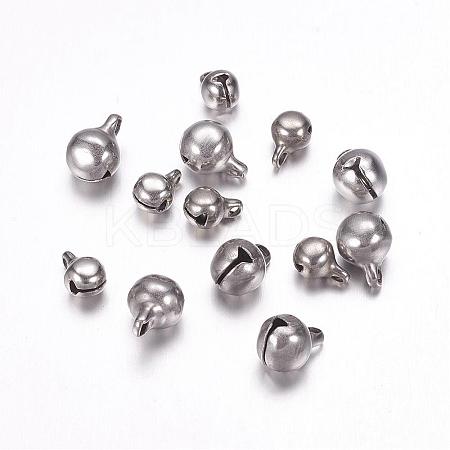 304 Stainless Steel Bell Charms STAS-F117-07P-8mm-1