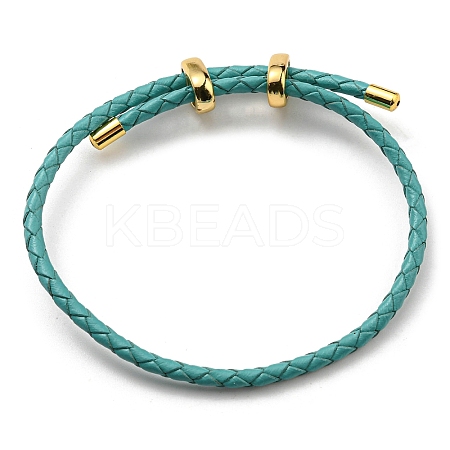 Leather Braided Cord Bracelets BJEW-G675-06G-08-1