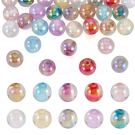 10 Colors Acrylic Imitate Cat Eye Beads FIND-TA0009-23B-1