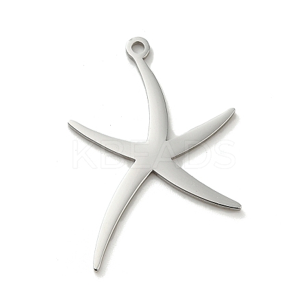 304 Stainless Steel Pendants STAS-O005-02P-1