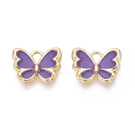 Eco-friendly Alloy Enamel Charms PALLOY-M212-11G-02-1