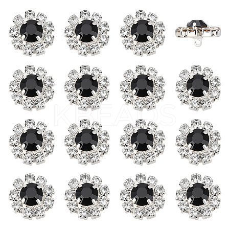 24Pcs 1-Hole Zinc Alloy Buttons FIND-PH0026-98B-1