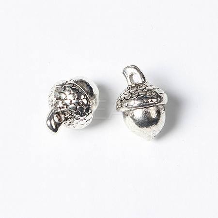 Autumn Theme Tibetan Style Alloy Pendants TIBEP-GC170-AS-RS-1