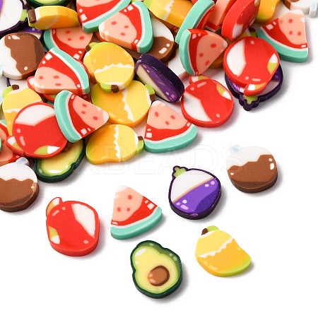 Handmade Polymer Clay Cabochons CLAY-B007-03A-1