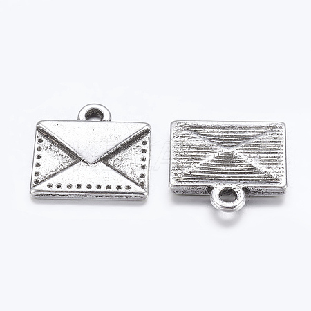 Tibetan Style Alloy Mail Charms LS-EA10712Y-1