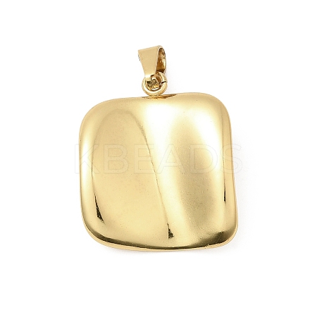 304 Stainless Steel Textured Pendants STAS-C163-05A-G-1